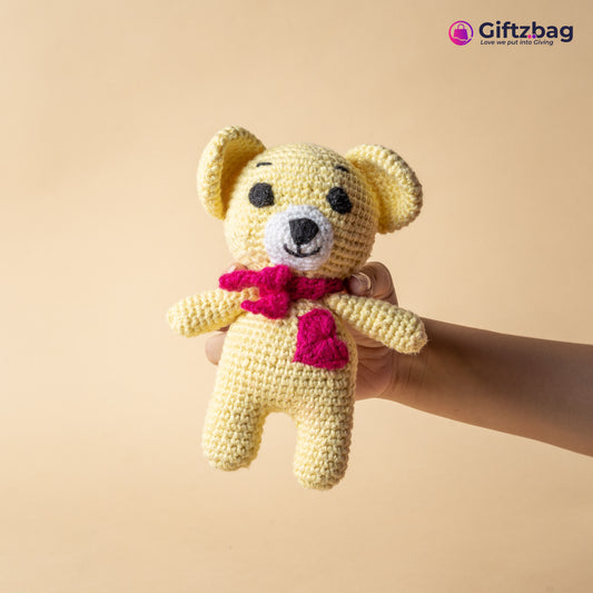 Premium Handcrafted Charm Teddy 6 Inch