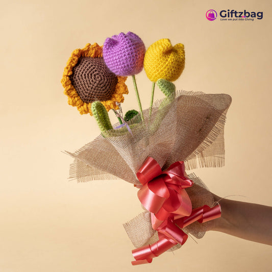 Crochet Tulip Bouquet