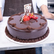 Chocolate Truffle Cake With Berry Topping