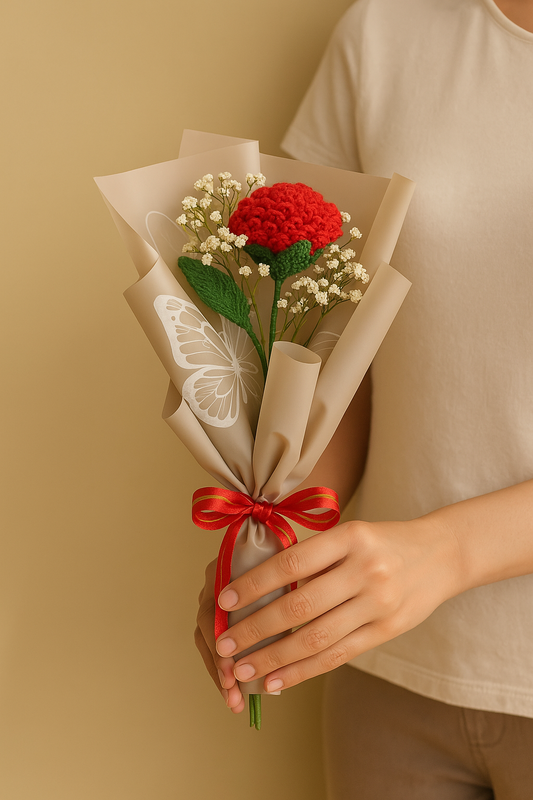 Crochet Rose Bouquet