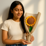 Handcrafted Crochet Sunflower Flower Bouquet
