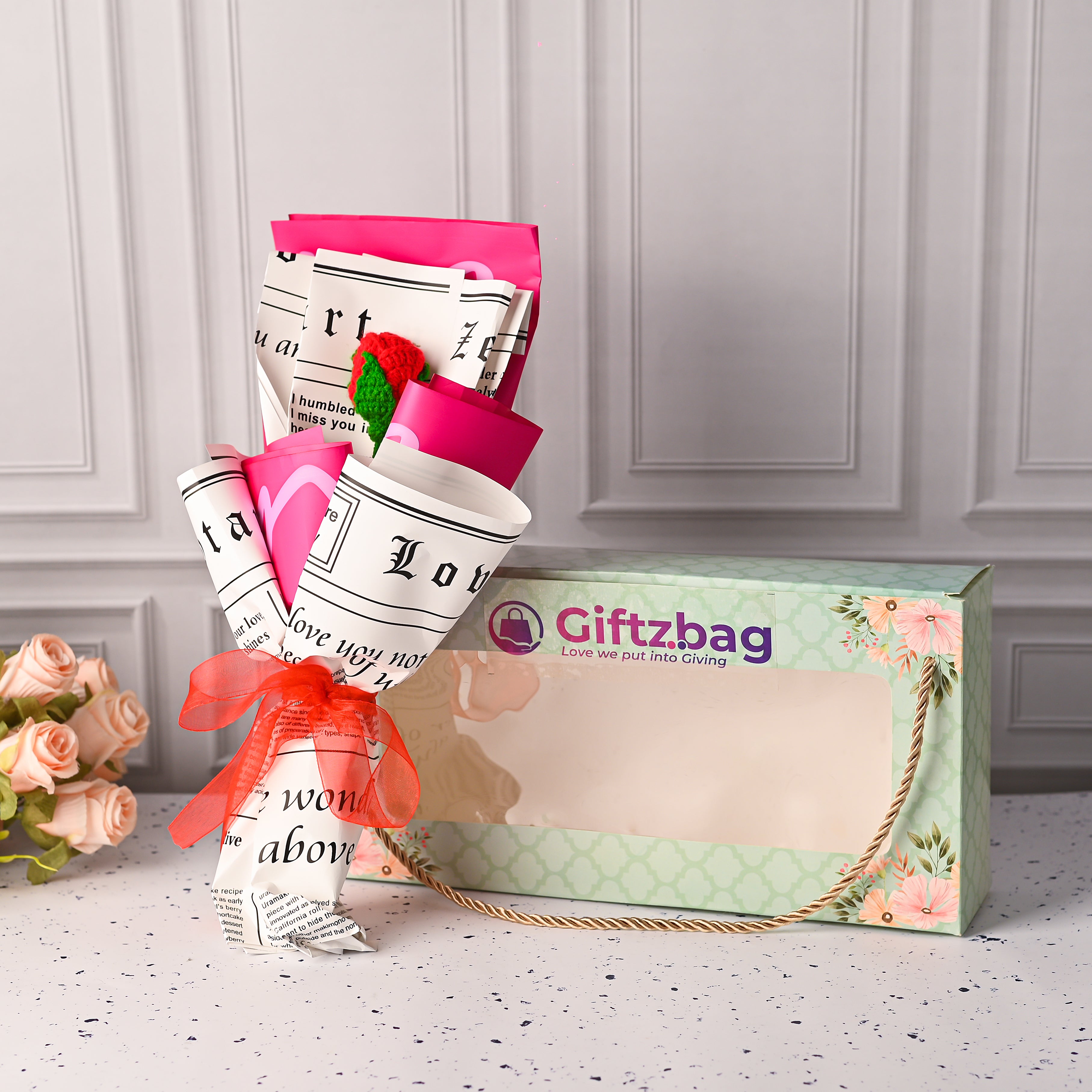 Premium Crochet Rose Bouquet