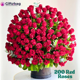 200 Red Roses Bouquet