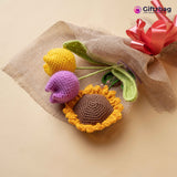 Handcrafted Crochet Tulip Flower Bouquet