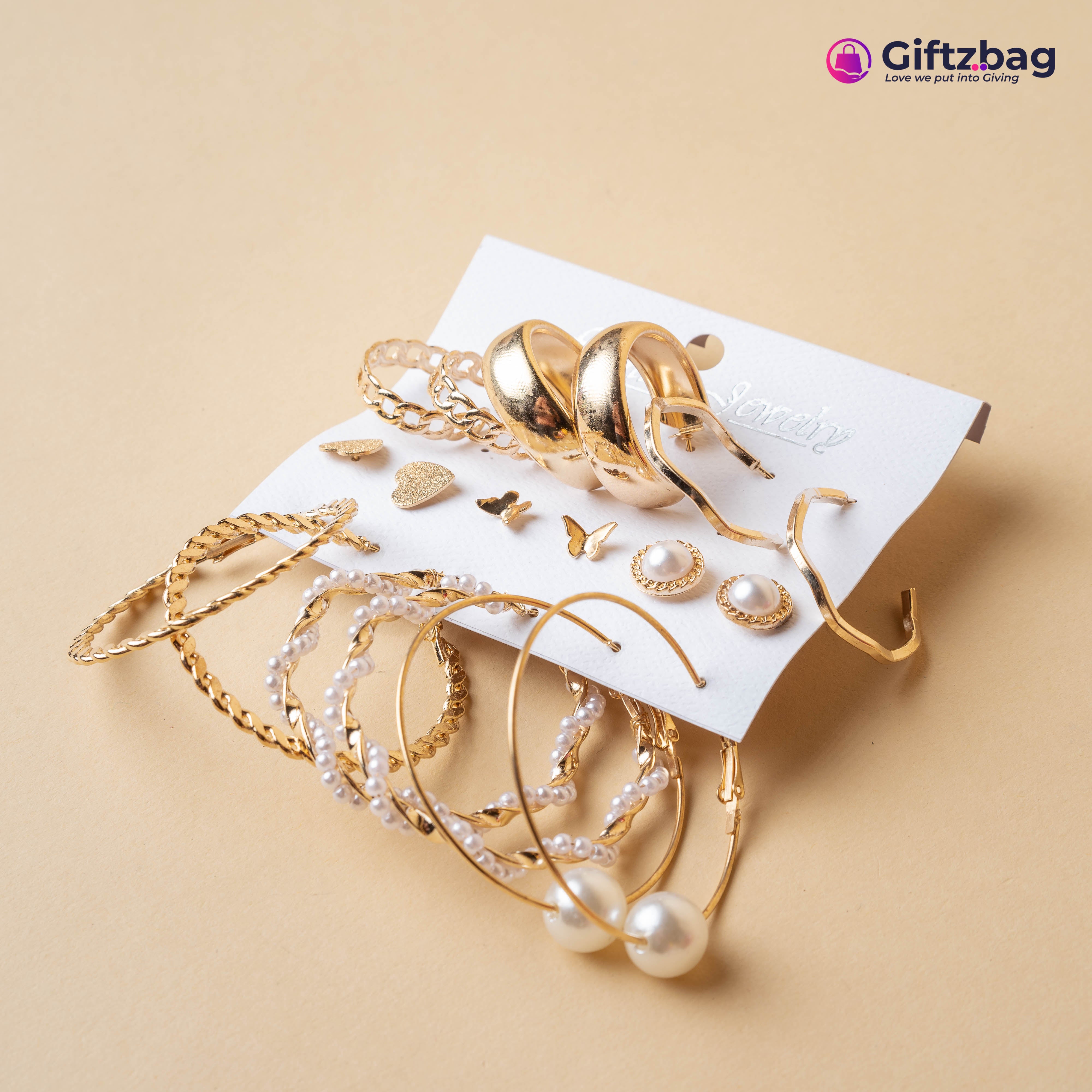 9 Bling Bloger Korean Earrings Sets