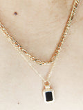 Black Heart Layered Korean Neckpiece