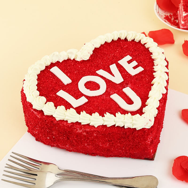Special Red Heart Cake