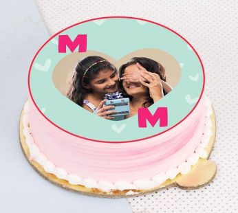Mother’s Day Special Strawberry Photo Cake