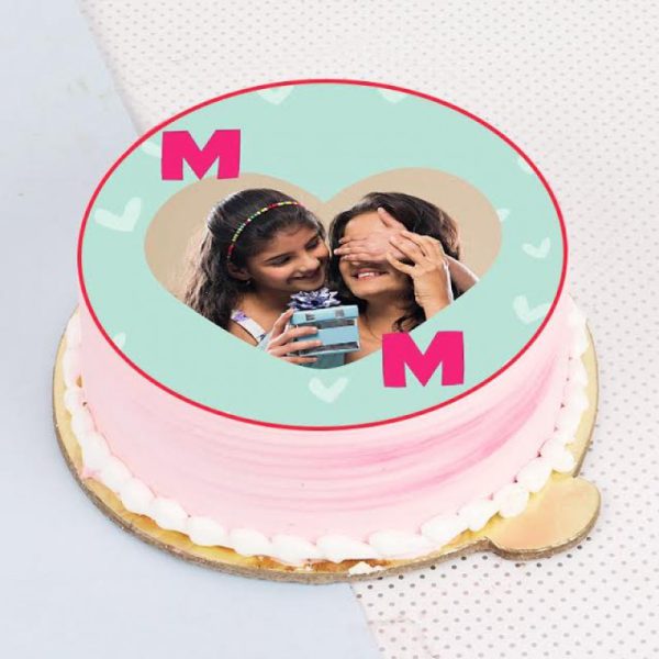 Mother's Day Special Strawberry Photo Cake
