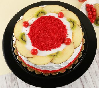 Red Velvet Fruits Cake