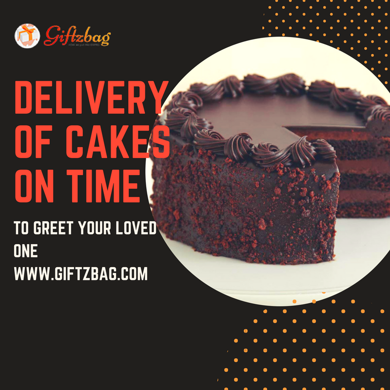 GiftzBag:Delivery of Cakes on time to greet your loved one