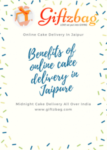 Benefits online cake delivery in Jaipur