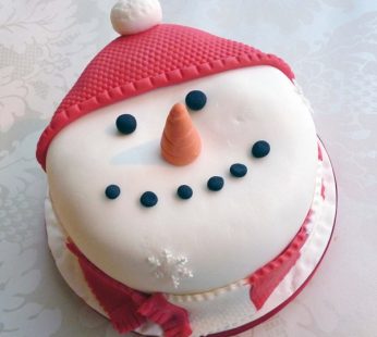 Xmas Snowman Cake