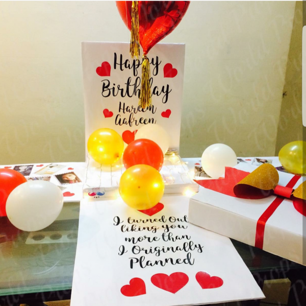 Valentine Surprise Box With Balloons