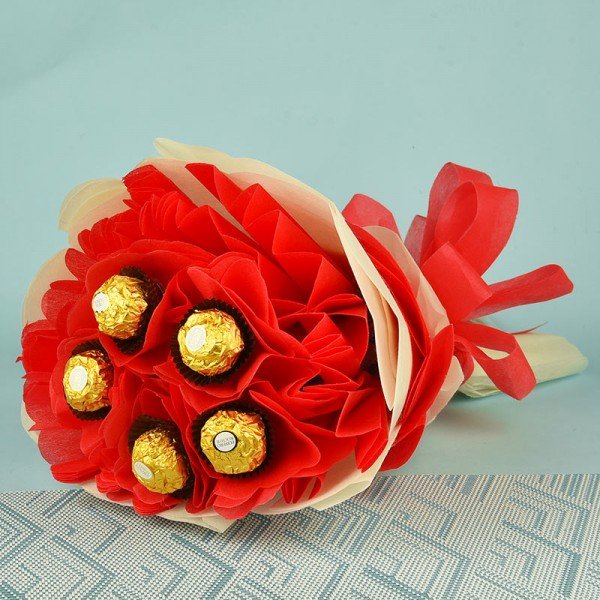 Red Ferrero Rocher Bouquet