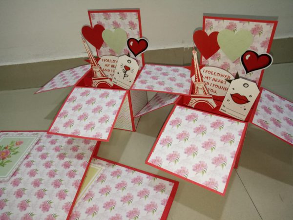 Personalized Pop up card on love theme