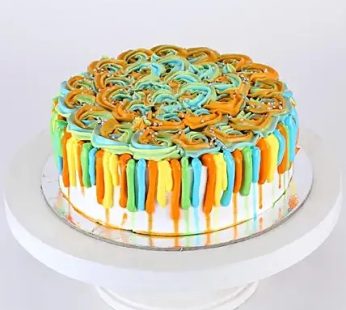 Colorful Holi Cake