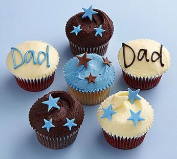Stars Cupcakes For Dad