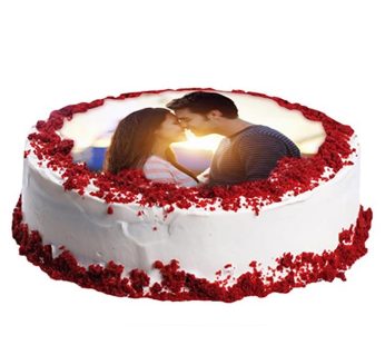 Red Velvet Photo Cake