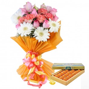 15 Mix Flowers With Sweets