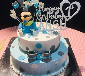 2 Tier Mickey Mouse Cake