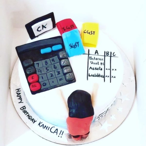 Chartered Accountant Theme Cake