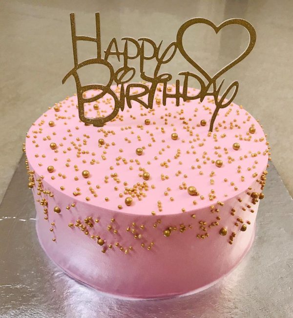 Goldy Pink Cake