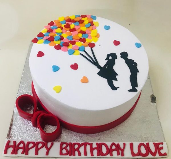 Kiss Day Special Cake