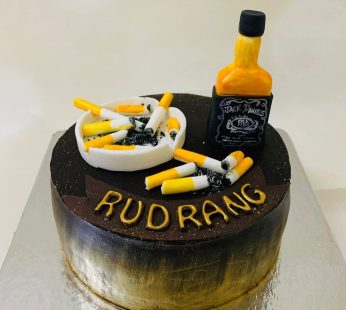 Smokey Birthday Cake