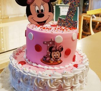 2 Tier Mickey Mouse  Theme Cake