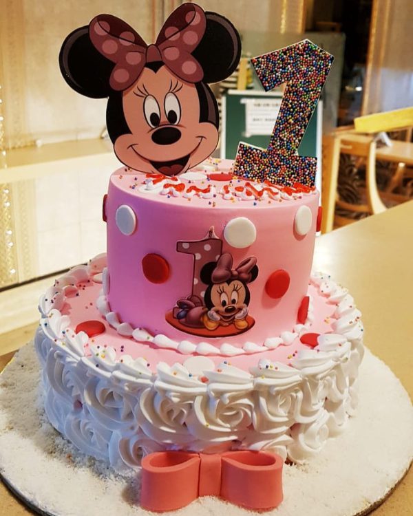 2 Tier Mickey Mouse Theme Cake