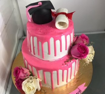 Congratulations Theme Rose Cake