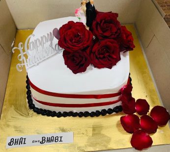 Rose Anniversary Cake