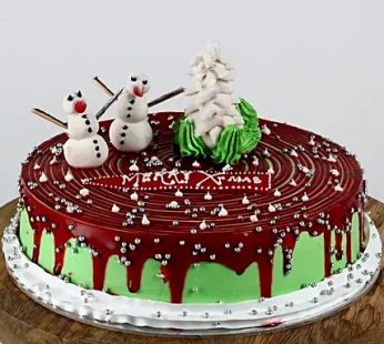 Snowman Chocolate Cake