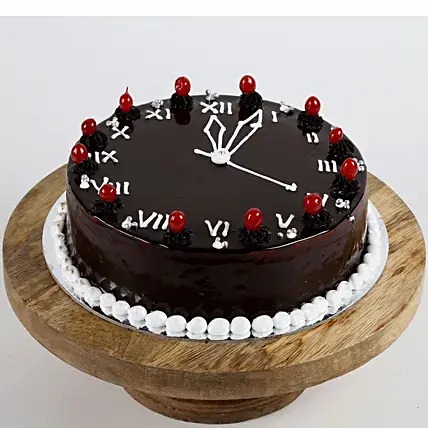 New Year Clock Cake- Half Kg