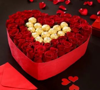 16 Ferrero Roche with 50 roses