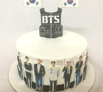 BTS Theme Birthday Cake