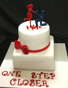 Bachelorette Party Cake- One Step Closer