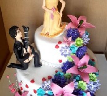 Customized Engagement Cake
