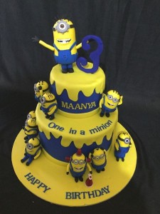 3rd Birthday Minion Cake