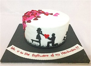 Will you marry me Cake