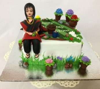 Gardening theme Birthday Cake