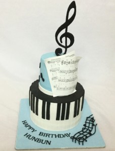 Music theme Birthday Cake