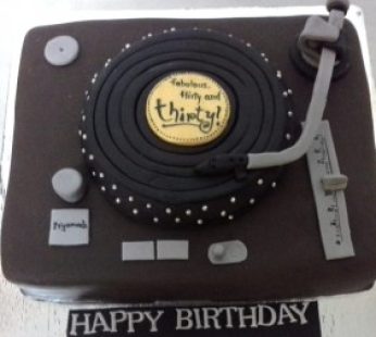 Turn Table Customized Birthday Cake