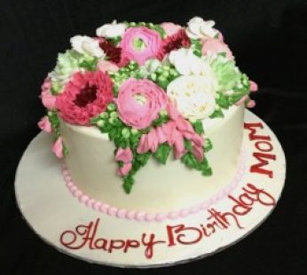 Buttercream Floral Birthday cake