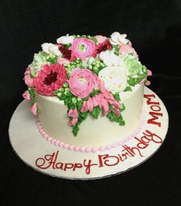 Buttercream Floral Birthday cake