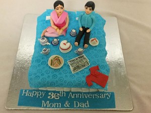 Mom and Dad Anniversary Cake
