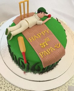 Birthday Cricket Cake
