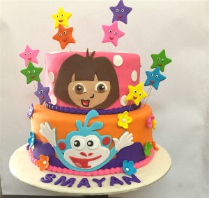  Dora Theme Birthday Cake