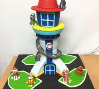 Paw patrol tower Customized Birthday Cake